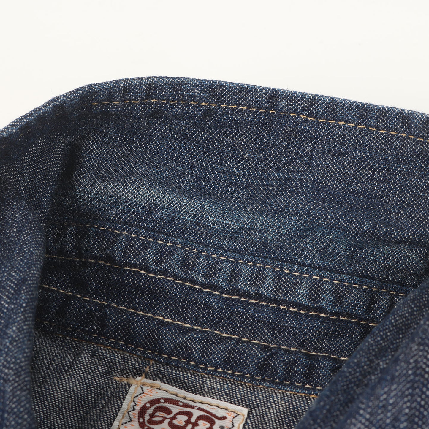 チェーン刺繍デザイン ウエスタン デニム 半袖 ボタンシャツ 600 RANCH