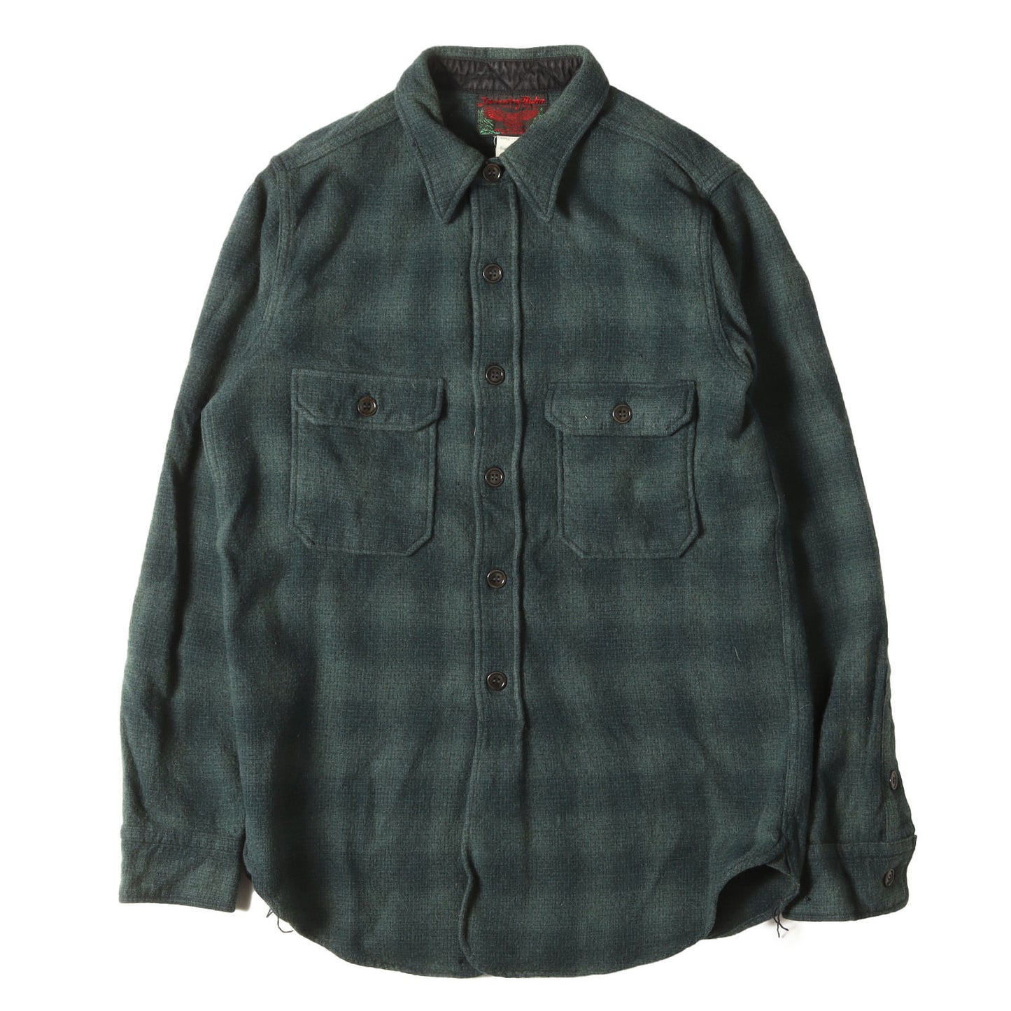 オンブレチェック アンダーカット ウールシャツ (FORESTRY BUBO GREAT LAKES GMT.MFG.CO. UNDERCUT SHIRT)
