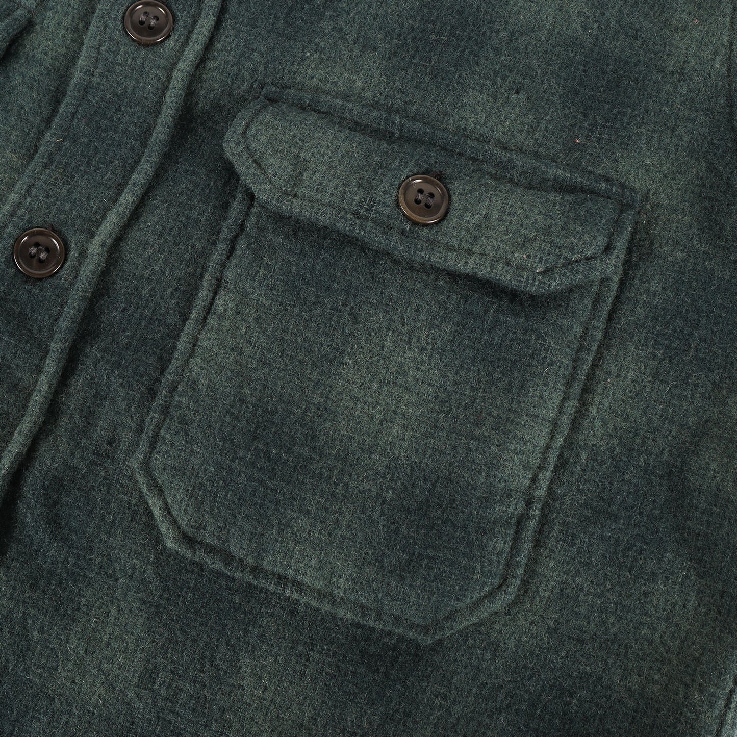 オンブレチェック アンダーカット ウールシャツ (FORESTRY BUBO GREAT LAKES GMT.MFG.CO. UNDERCUT SHIRT)