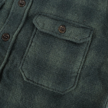 オンブレチェック アンダーカット ウールシャツ (FORESTRY BUBO GREAT LAKES GMT.MFG.CO. UNDERCUT SHIRT)