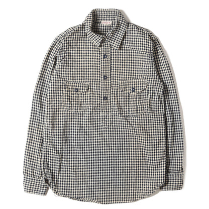 ファイヤーマン インディゴチェック プルオーバーシャツ (UNION SPECIAL OVERALLS LOCOMOTIVE FIREMAN SHIRTS)