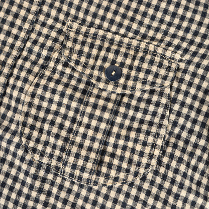 ファイヤーマン インディゴチェック プルオーバーシャツ (UNION SPECIAL OVERALLS LOCOMOTIVE FIREMAN SHIRTS)