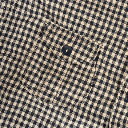 ファイヤーマン インディゴチェック プルオーバーシャツ (UNION SPECIAL OVERALLS LOCOMOTIVE FIREMAN SHIRTS)