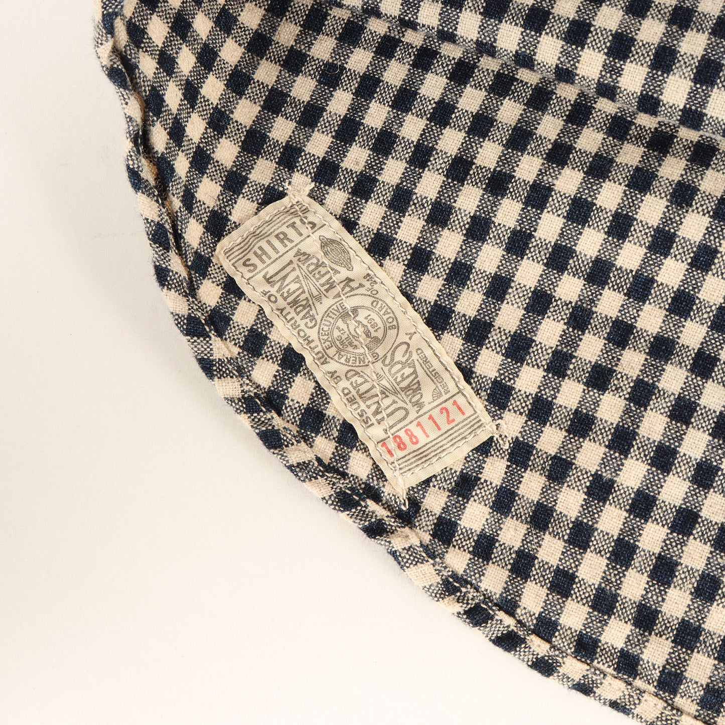 ファイヤーマン インディゴチェック プルオーバーシャツ (UNION SPECIAL OVERALLS LOCOMOTIVE FIREMAN SHIRTS)