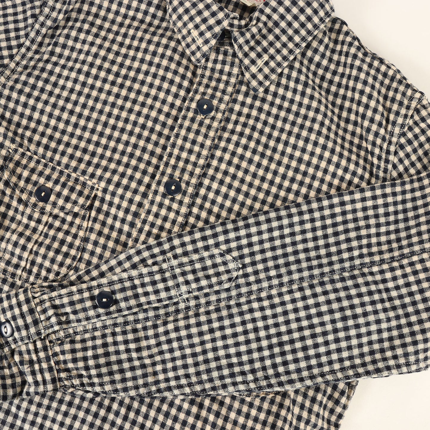 ファイヤーマン インディゴチェック プルオーバーシャツ (UNION SPECIAL OVERALLS LOCOMOTIVE FIREMAN SHIRTS)