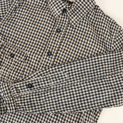 ファイヤーマン インディゴチェック プルオーバーシャツ (UNION SPECIAL OVERALLS LOCOMOTIVE FIREMAN SHIRTS)