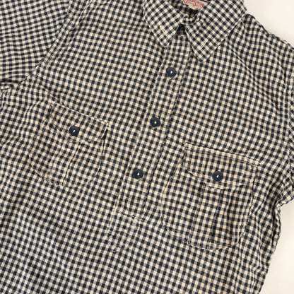 ファイヤーマン インディゴチェック プルオーバーシャツ (UNION SPECIAL OVERALLS LOCOMOTIVE FIREMAN SHIRTS)