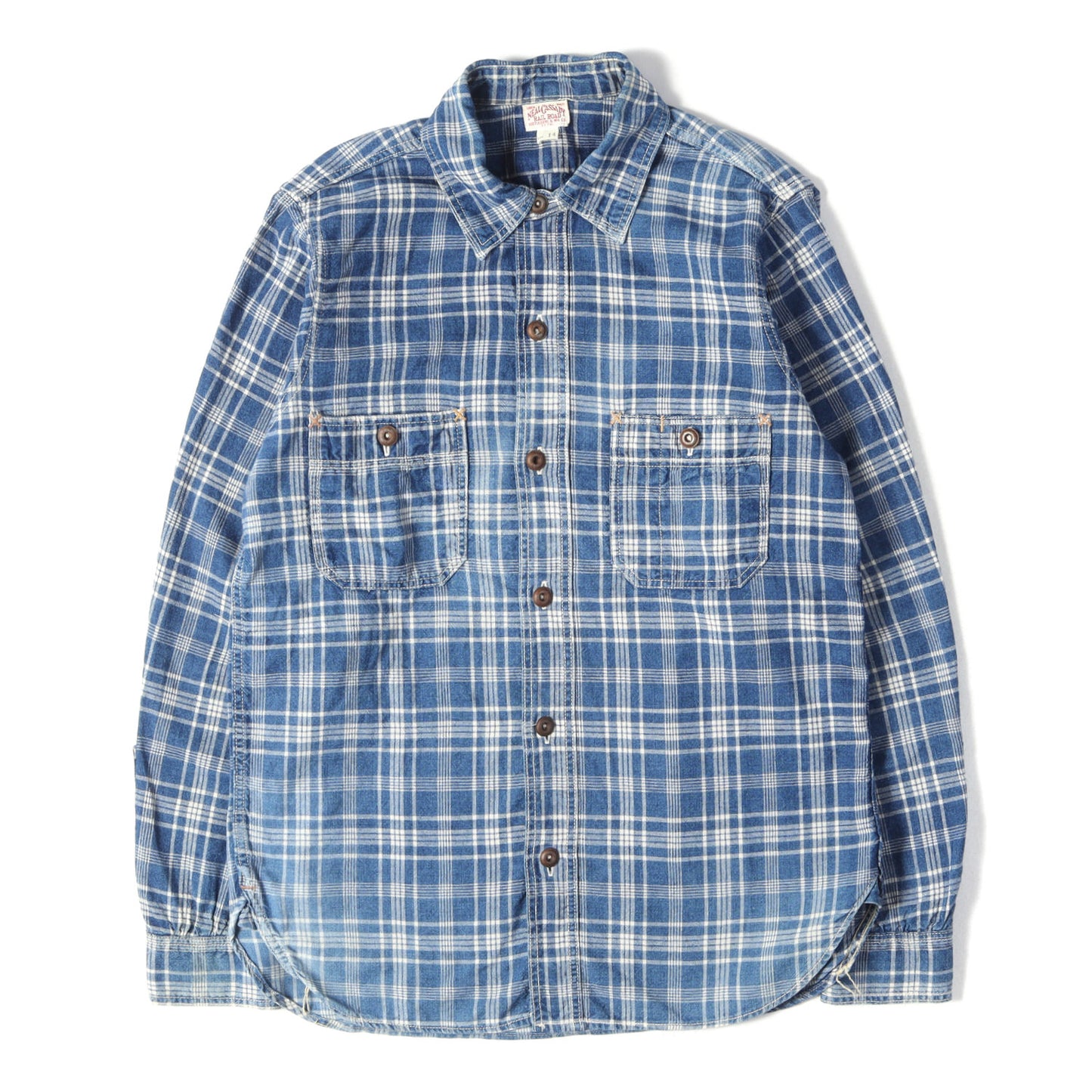 ニールキャサディ チェック デニム ワークシャツ (Neal Cassady Rail Road Shirt)