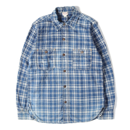 ニールキャサディ チェック デニム ワークシャツ (Neal Cassady Rail Road Shirt)