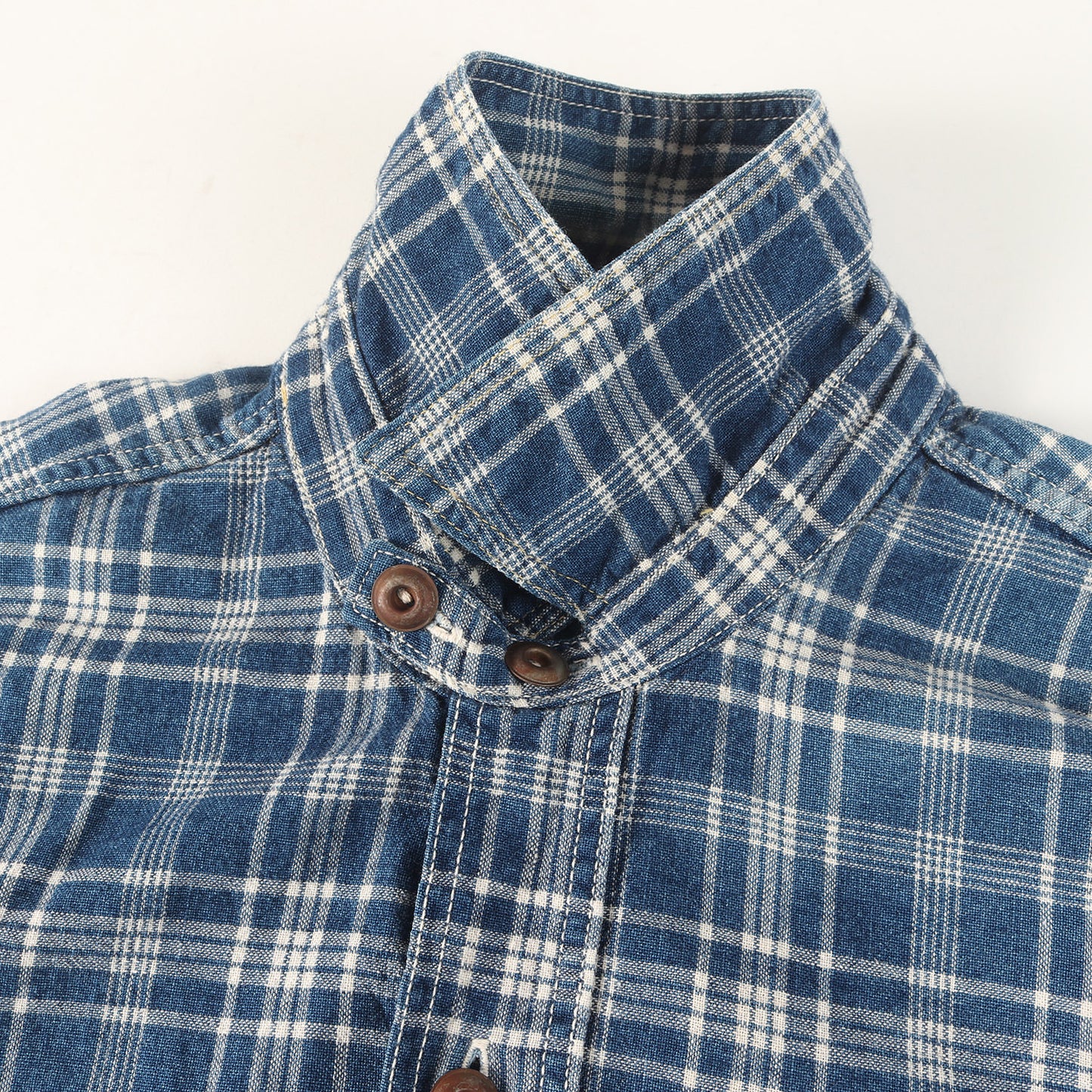 ニールキャサディ チェック デニム ワークシャツ (Neal Cassady Rail Road Shirt)