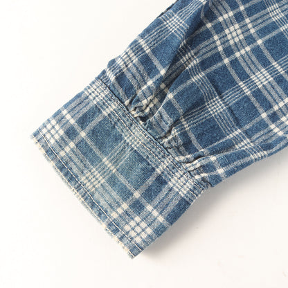 ニールキャサディ チェック デニム ワークシャツ (Neal Cassady Rail Road Shirt)