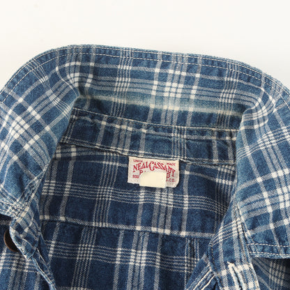 ニールキャサディ チェック デニム ワークシャツ (Neal Cassady Rail Road Shirt)