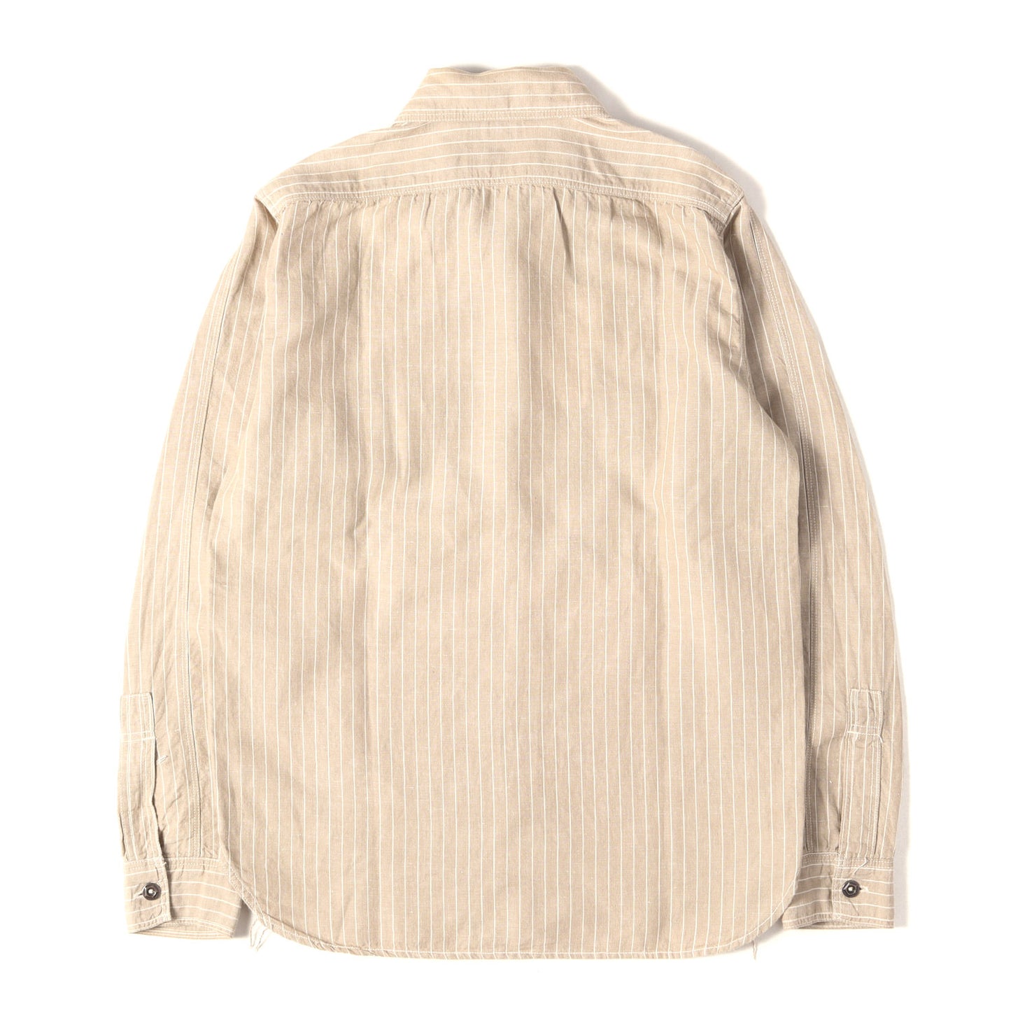 ニールキャサディ ストライプ リネン ワークシャツ (Neal Cassady Rail Road Shirt)