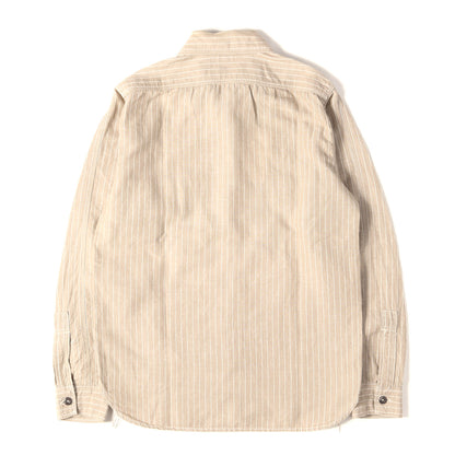 ニールキャサディ ストライプ リネン ワークシャツ (Neal Cassady Rail Road Shirt)