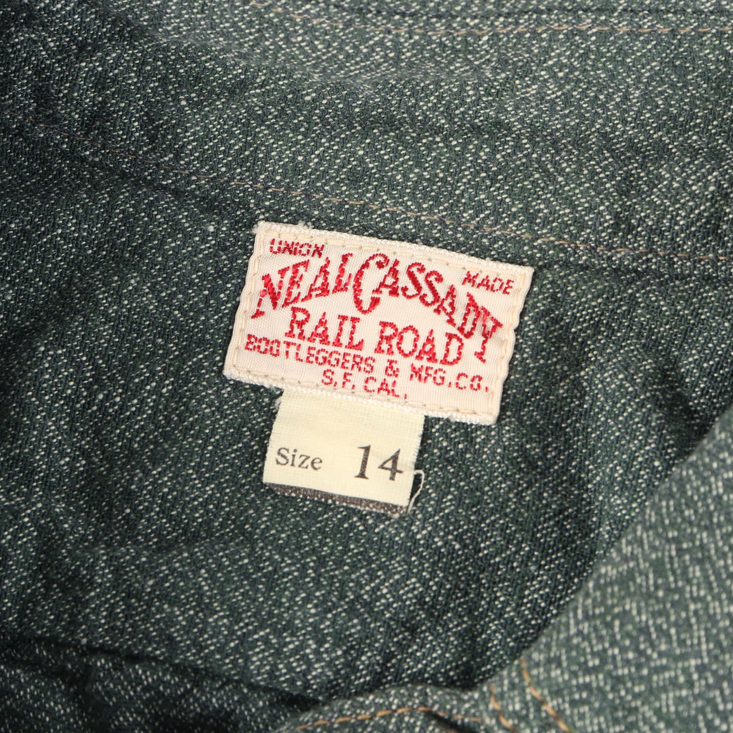 ニールキャサディ ベイクヘッド 杢シャンブレーシャツ (Neal Cassady Rail Road BAKEHEAD SHIRT)