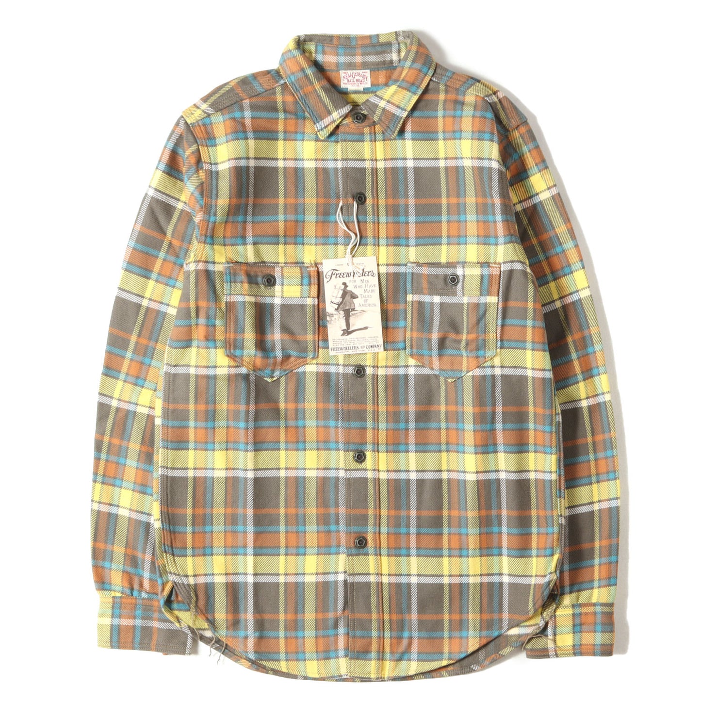 ニールキャサディ チンスト付き チェック ヘビー ネルシャツ(Neal Cassady Rail Road U.P.R. SHIRT)