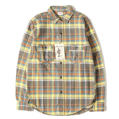 ニールキャサディ チンスト付き チェック ヘビー ネルシャツ(Neal Cassady Rail Road U.P.R. SHIRT)