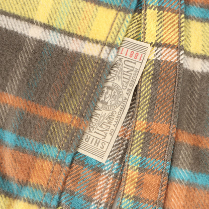 ニールキャサディ チンスト付き チェック ヘビー ネルシャツ(Neal Cassady Rail Road U.P.R. SHIRT)