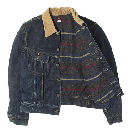 [1947年復刻 赤ハウスタグ] 00s ×Lee 1101-LJ ブランケット付き デニムジャケット