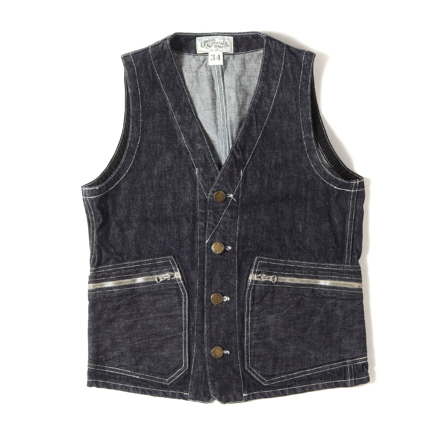 デニム ワークベスト (UNION SPECIAL OVERALLS Riley WORK VEST)
