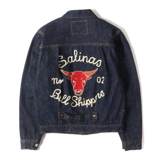 00s [100着限定] 10周年記念 2001XX 牛チェーン刺繍 1st デニムジャケット