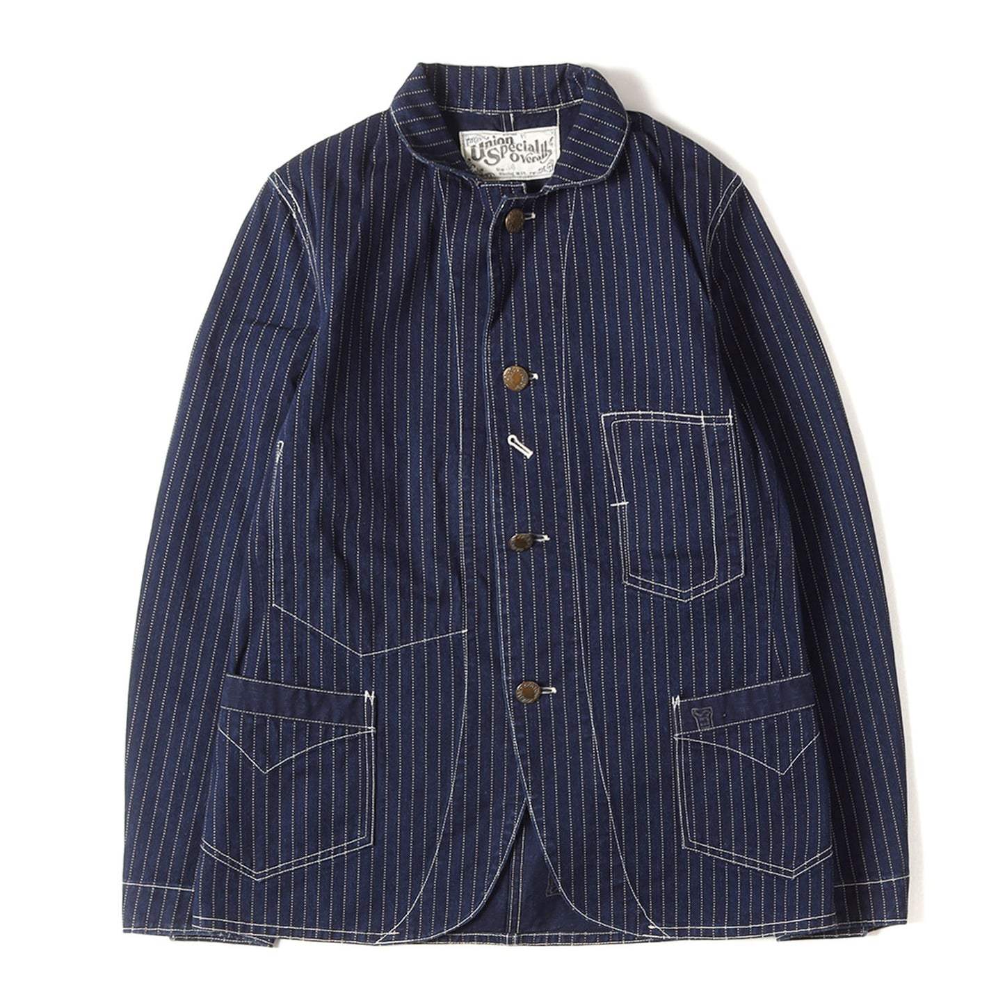 ウォバッシュ ストライプ カバーオール ジャケット (UNION SPECIAL OVERALLS CONDUCTOR JACKET)