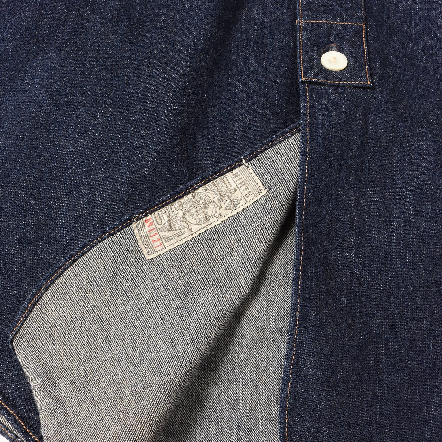 チンスト付き デニム ワークシャツ (UNION SPECIAL OVERALLS)