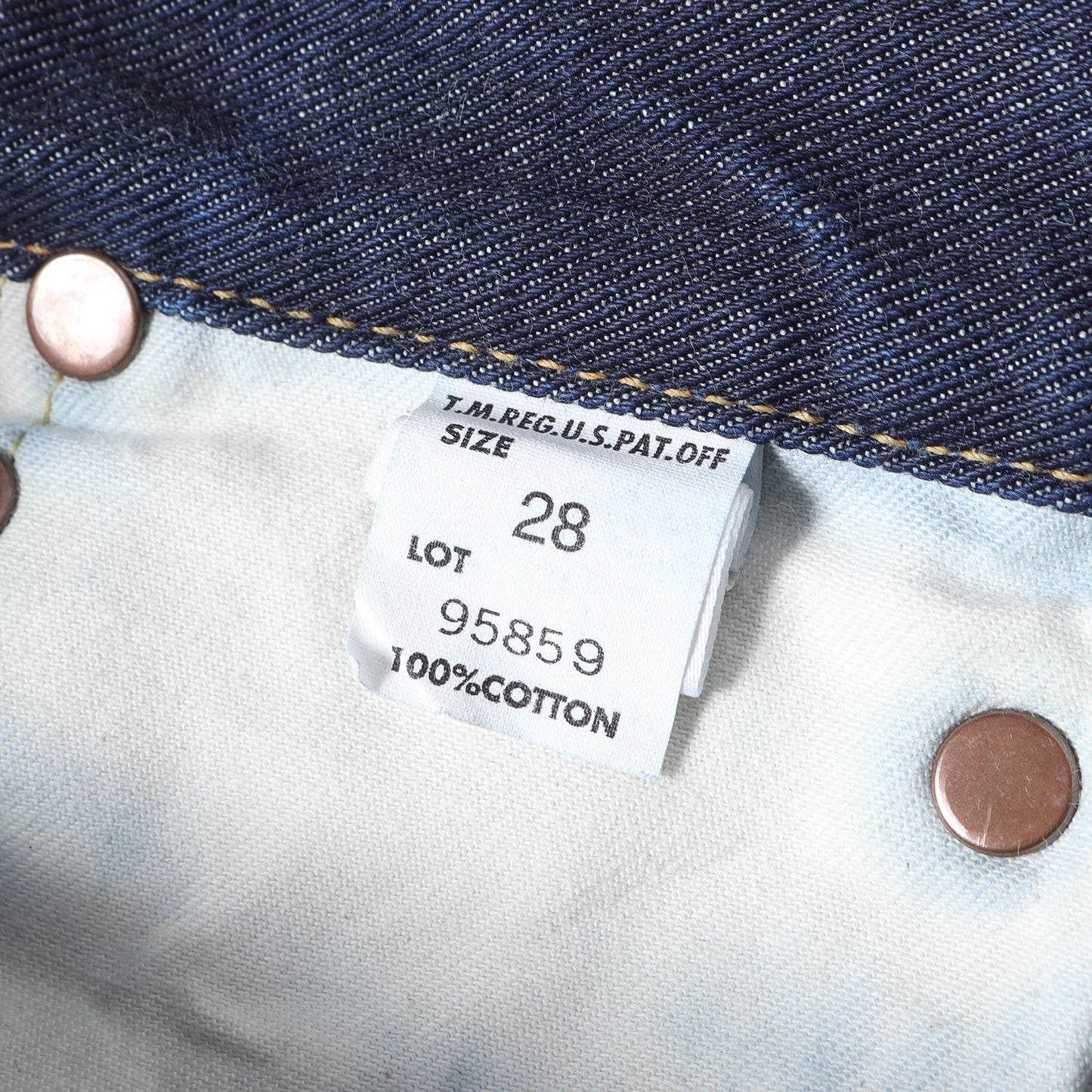 [濃紺] ×Lee 1960年代 サイド黒タグ 復刻モデル 101B カウボーイ デニムパンツ