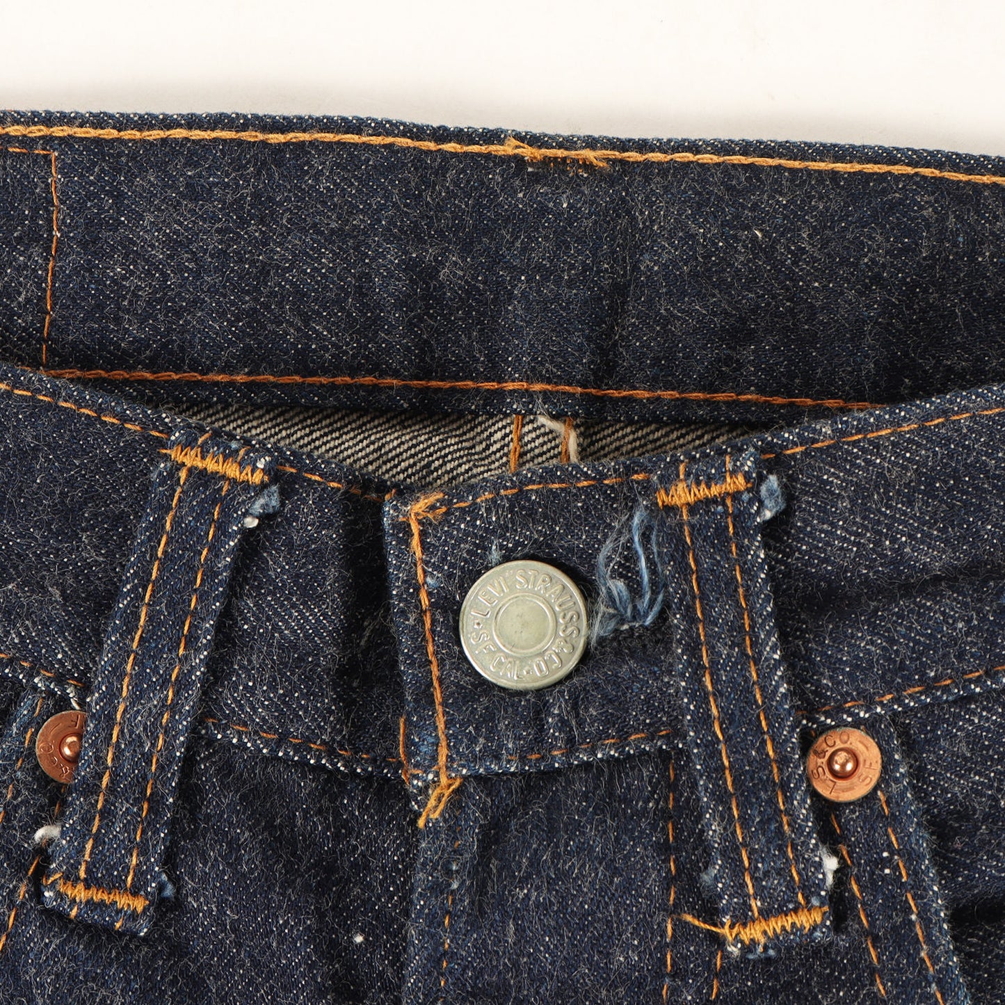 [希少サイズ 濃紺] 70s 501 66前期 デニムパンツ / USA製 ボタン裏刻印6