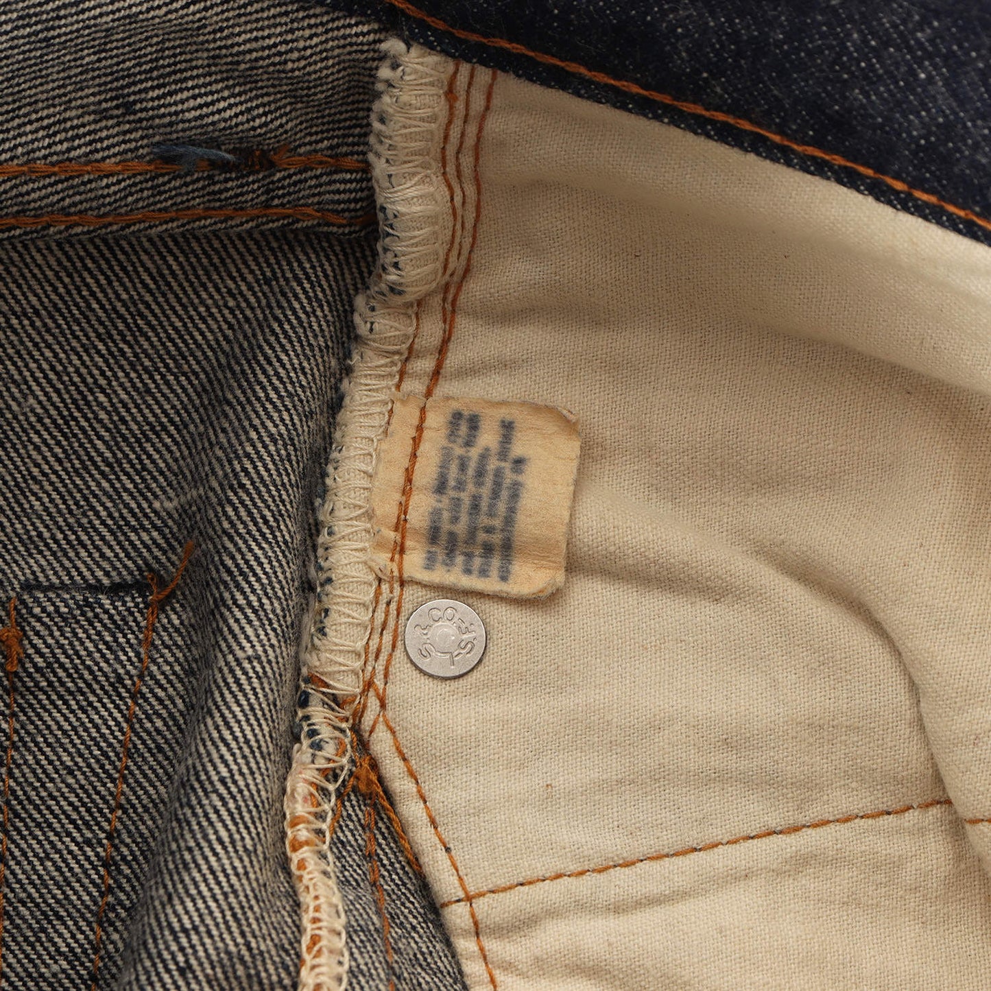 [希少サイズ 濃紺] 70s 501 66前期 デニムパンツ / USA製 ボタン裏刻印6