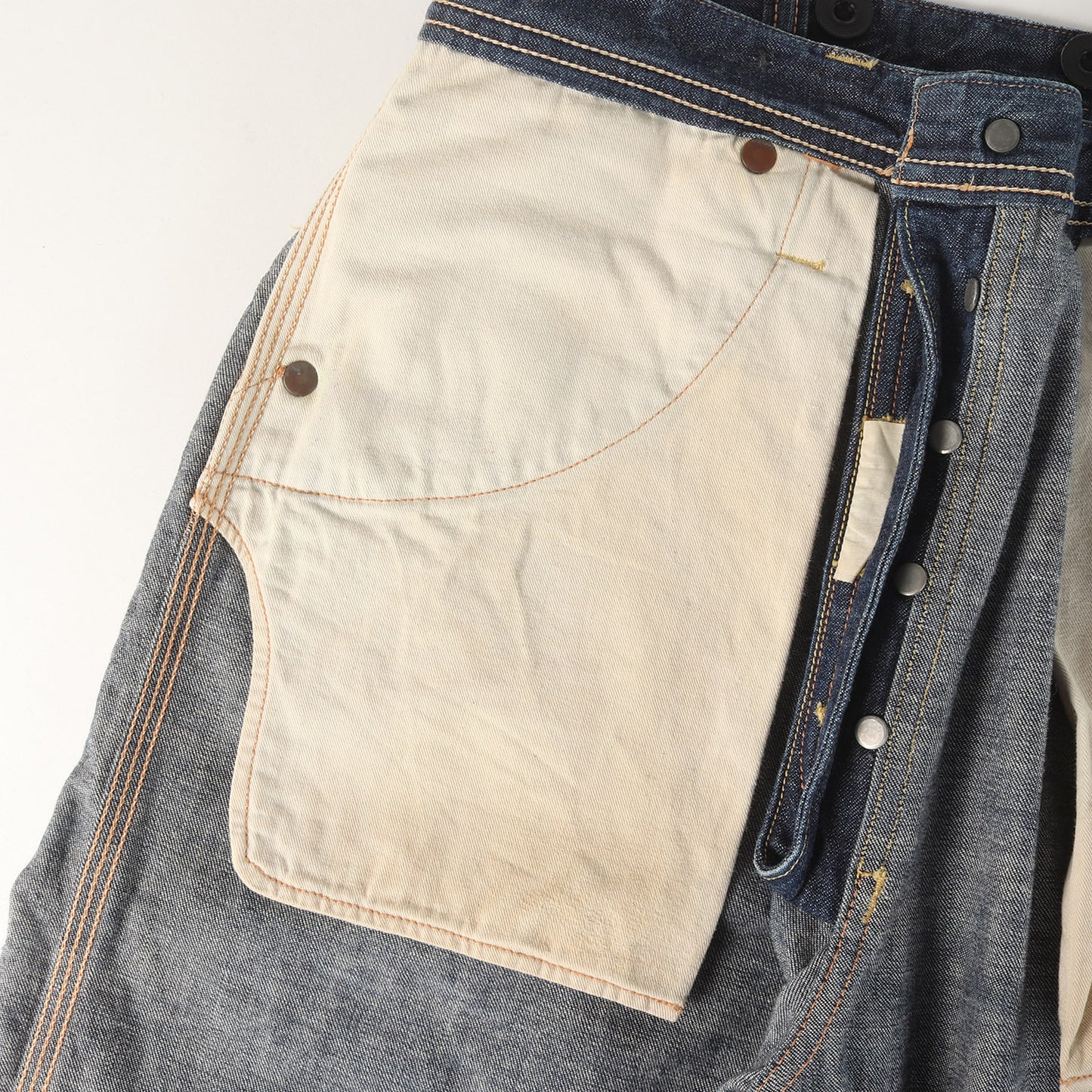 シンチバック付き ワーク デニムパンツ (UNION SPECIAL OVERALLS)