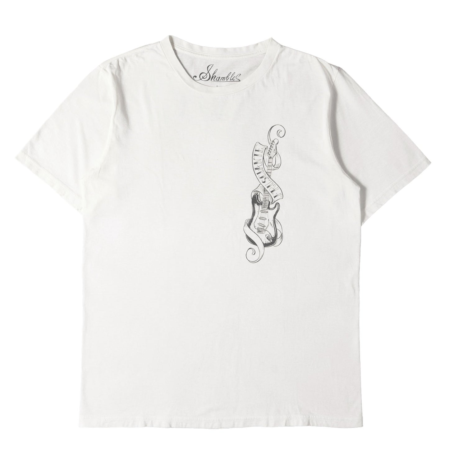 00s Shambles ギターグラフィック コットン/カシミヤ Tシャツ