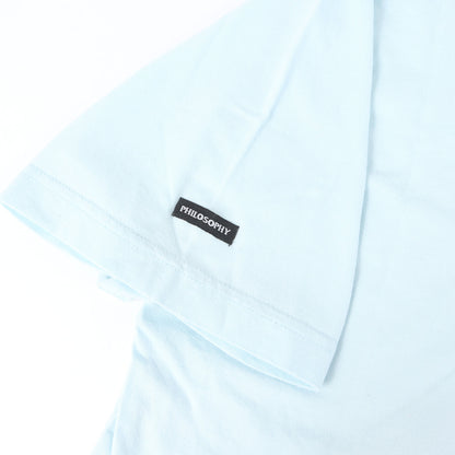 00s PHILOSOPHYロゴ フロッキープリント Tシャツ