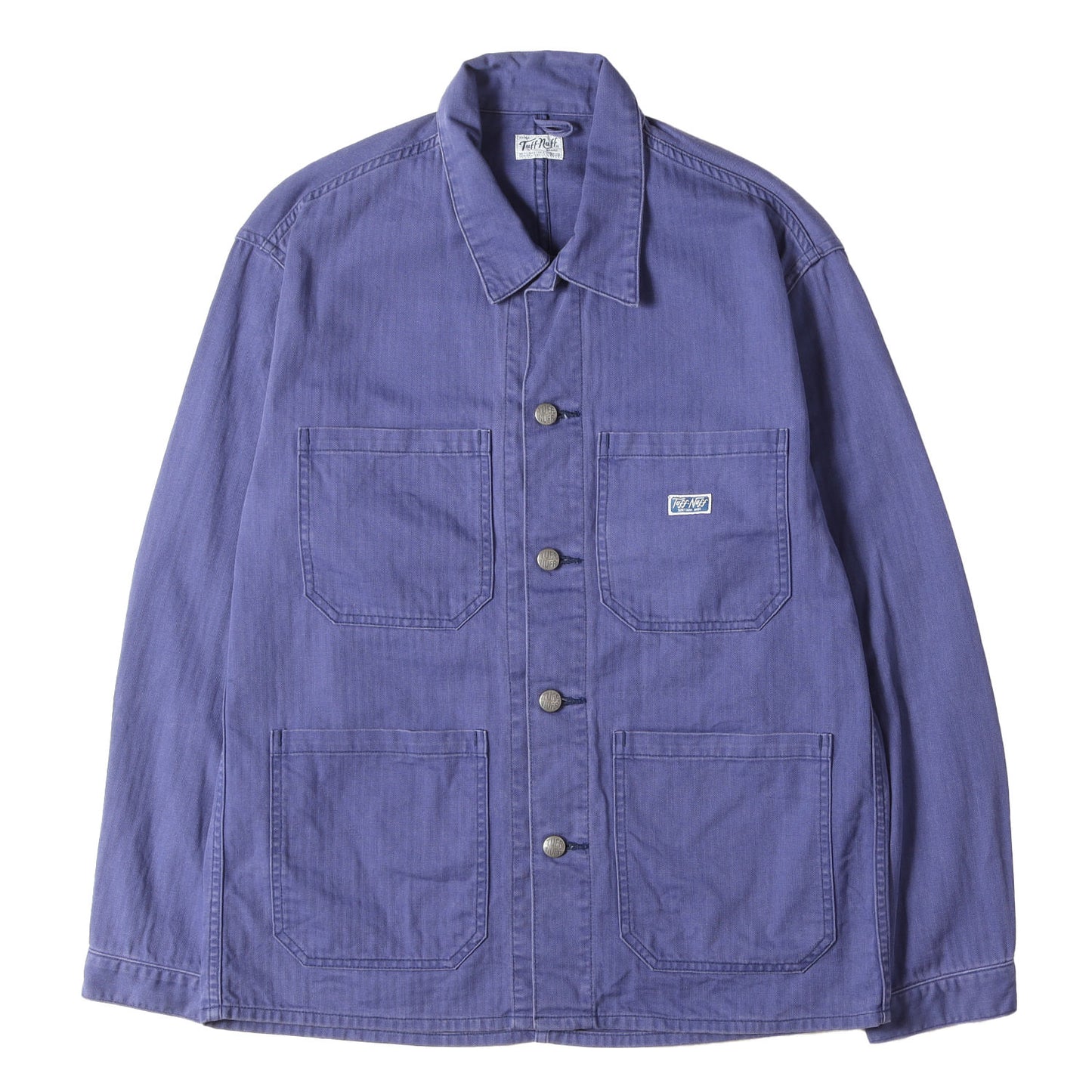 チェーン刺繍ロゴ ヘリンボーン カバーオール / フレンチジャケット(FRENCH JKT)
