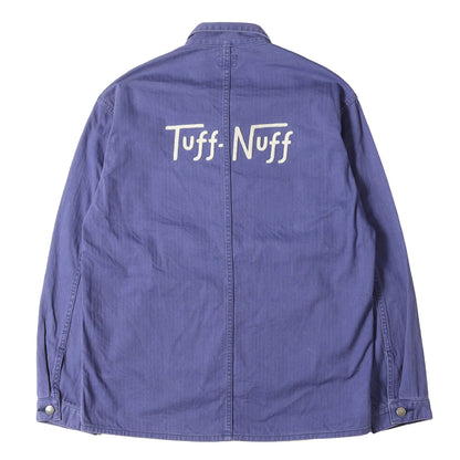 チェーン刺繍ロゴ ヘリンボーン カバーオール / フレンチジャケット(FRENCH JKT)