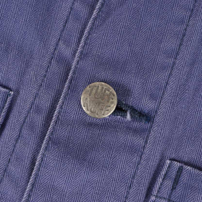 チェーン刺繍ロゴ ヘリンボーン カバーオール / フレンチジャケット(FRENCH JKT)