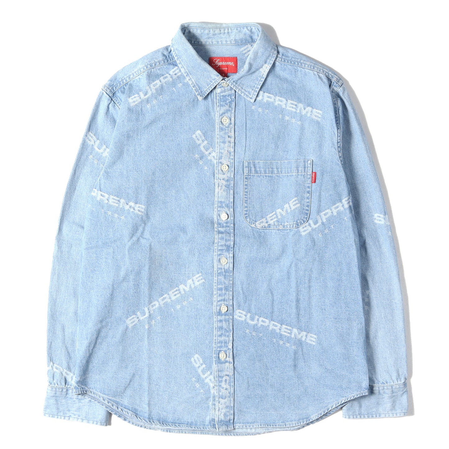 ジャガードロゴ柄 デニムシャツ(Jacquard Denim Shirt)