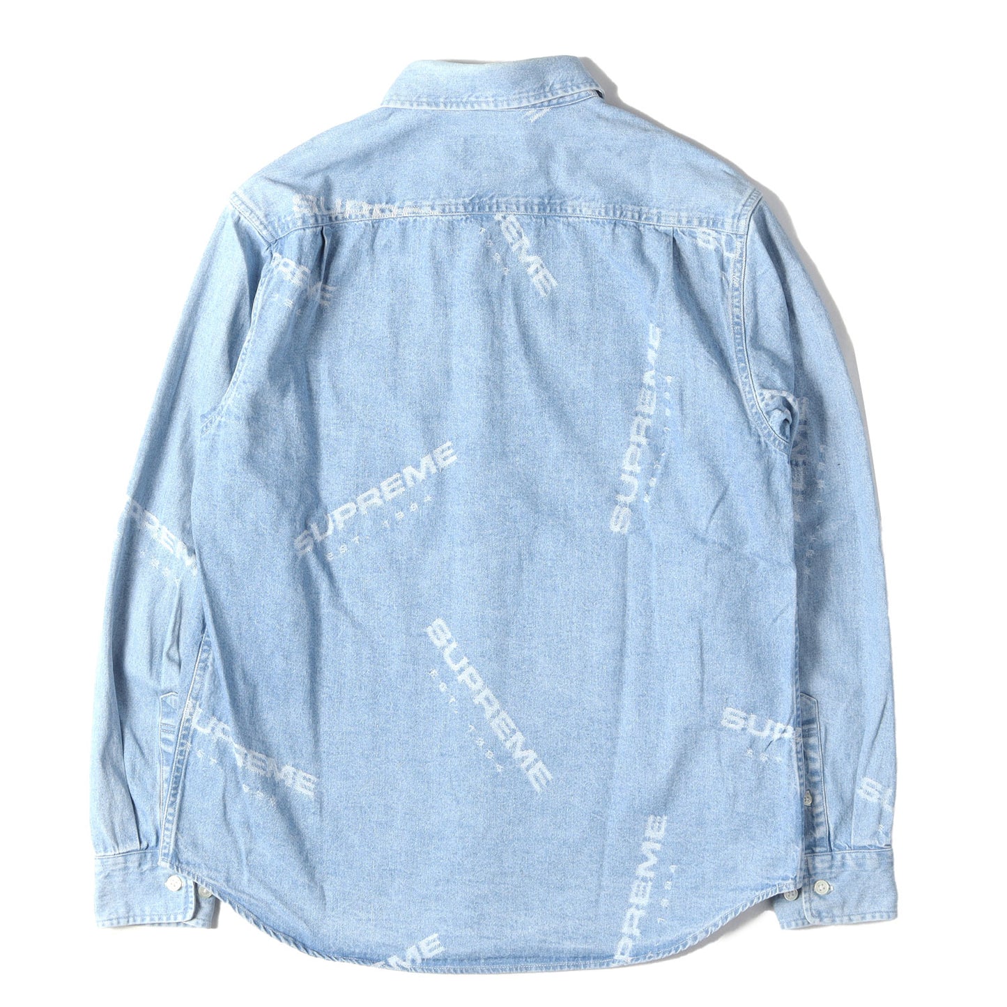 ジャガードロゴ柄 デニムシャツ(Jacquard Denim Shirt)