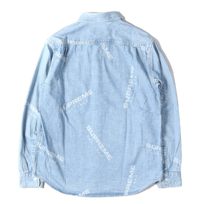 ジャガードロゴ柄 デニムシャツ(Jacquard Denim Shirt)