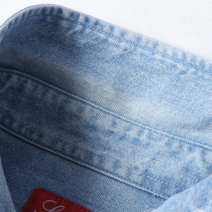 ジャガードロゴ柄 デニムシャツ(Jacquard Denim Shirt)