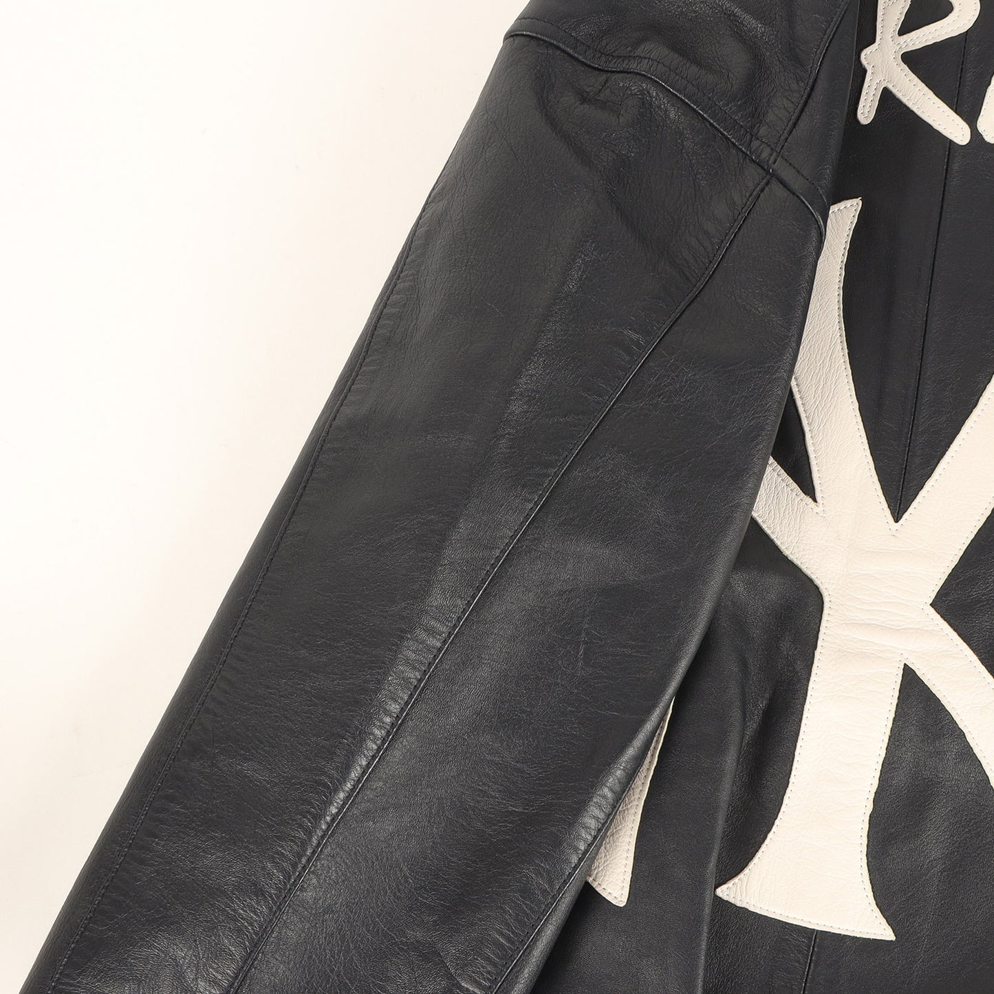 ×New York Yankees ×47 Brand ラムスキンレザー バーシティジャケット / スタジャン(Leather Varsity Jacket)