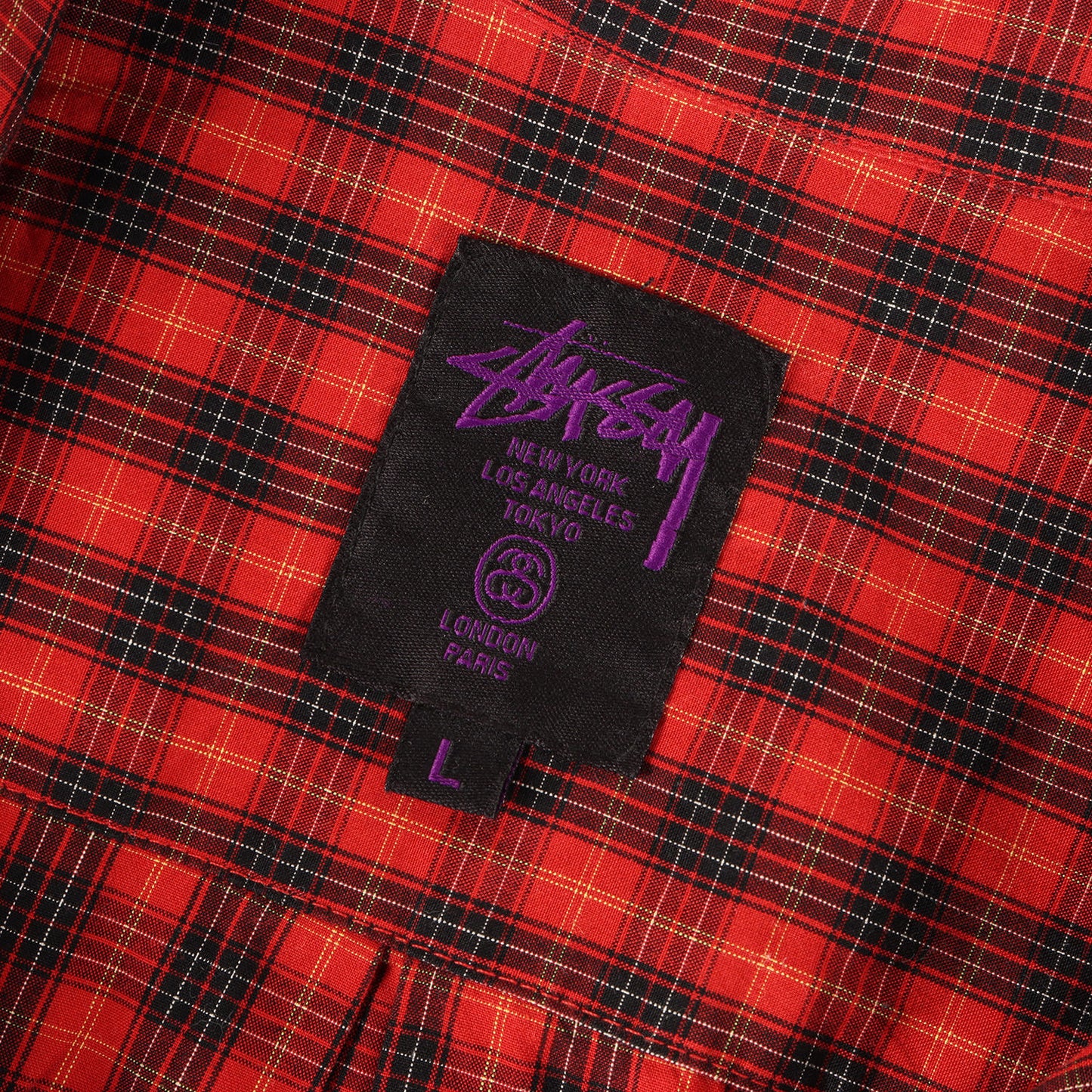 00s DELUXE チェック&ストライプ ミックス コットン シャツ(USA製)