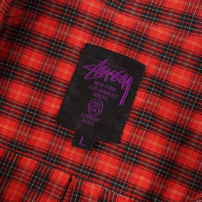 00s DELUXE チェック&ストライプ ミックス コットン シャツ(USA製)