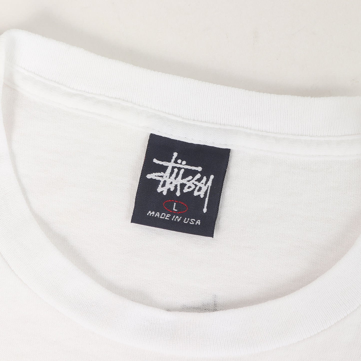 90s OLD STUSSY ROUGH AND RUGGED GEAR フォトプリント Tシャツ(USA製)
