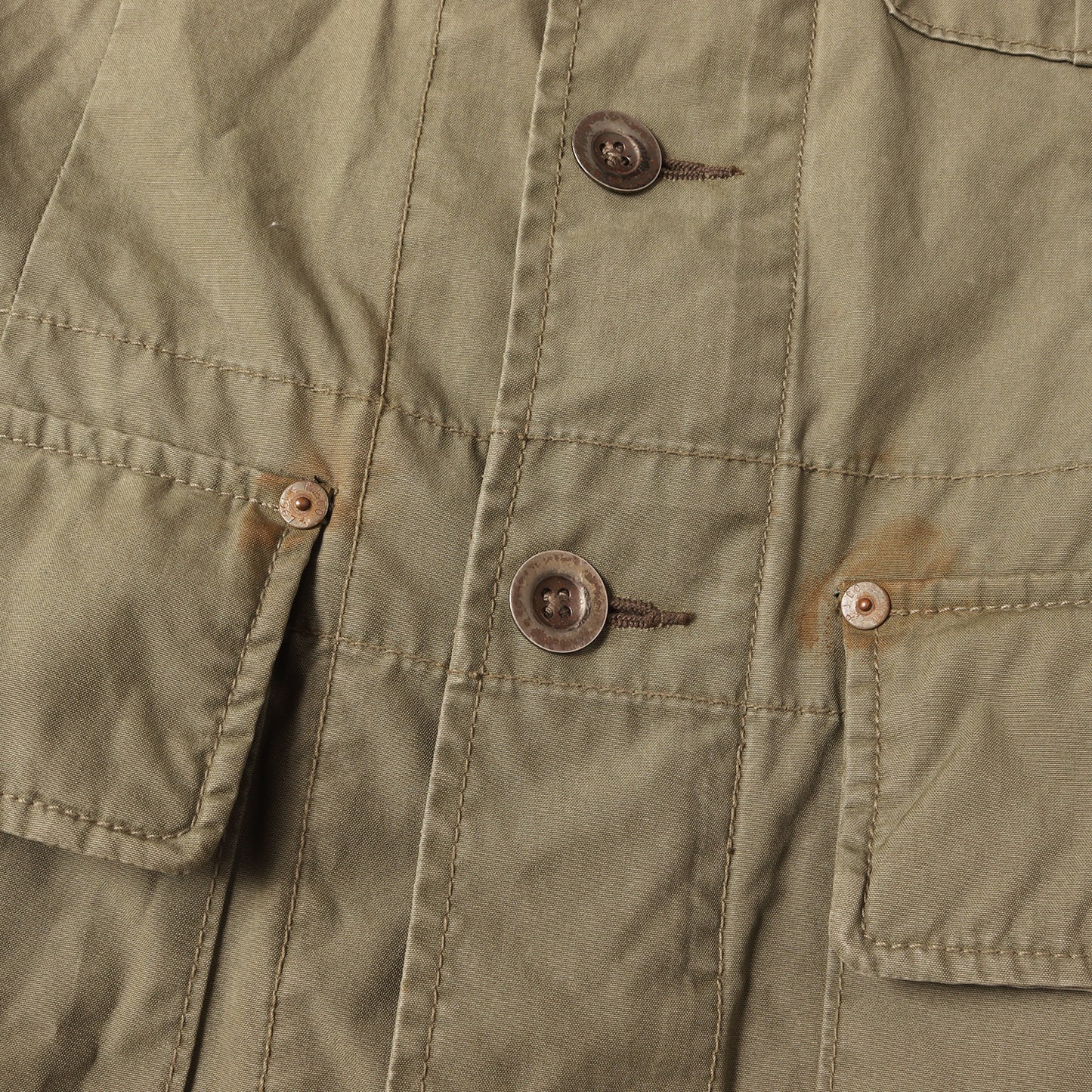 00s パッチ付き ヴィンテージ加工 ミリタリージャケット / POLO JEANS ポロジーンズ