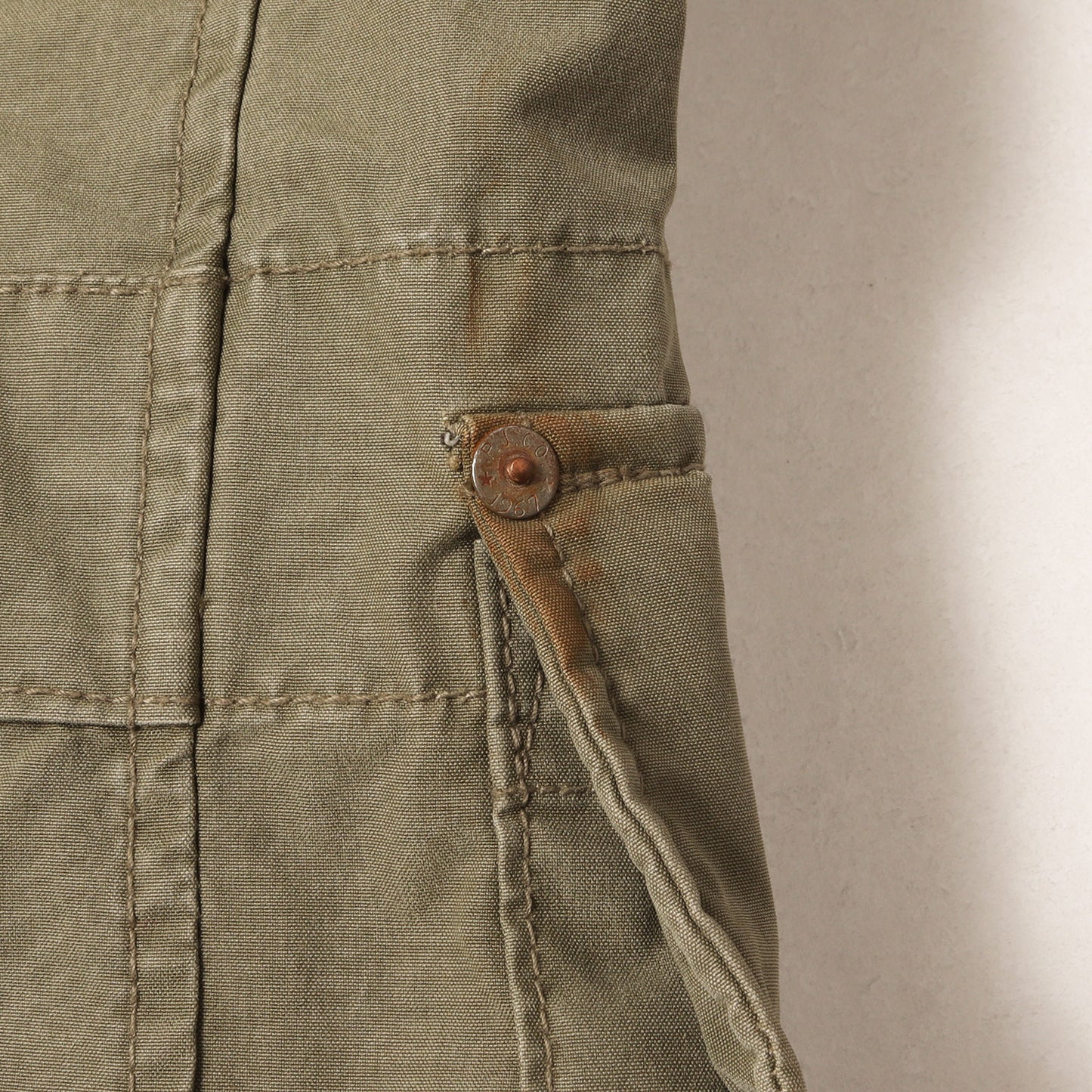 00s パッチ付き ヴィンテージ加工 ミリタリージャケット / POLO JEANS ポロジーンズ