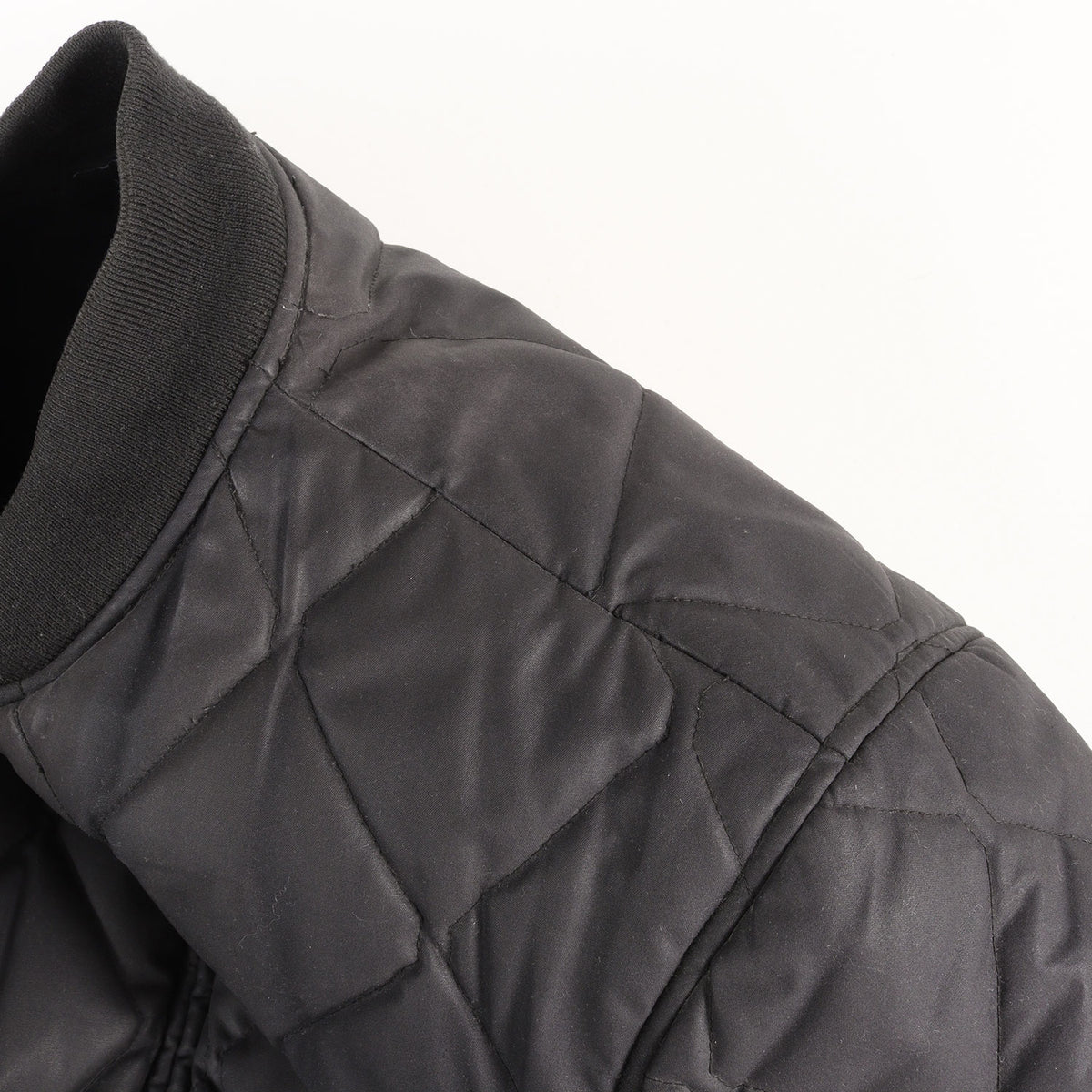×The British Millerain オイルドコットン キルティング ジップ ジャケット