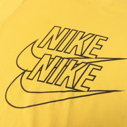 [希少 銀タグ] 90s 2連 スウッシュロゴ プリント Tシャツ USA製