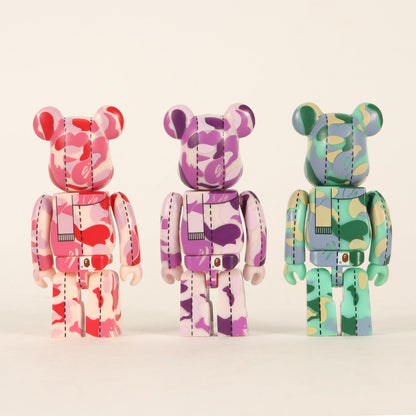 00s ×MEDICOM TOY BE@RBRICK 100% ABCカモ 猿迷彩 3体セット
