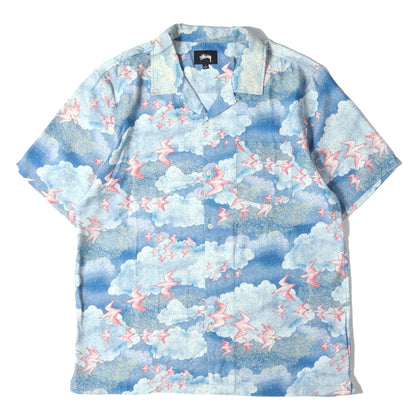 バード柄 レーヨン アロハシャツ(CLOUD AND BIRDS SHIRT)